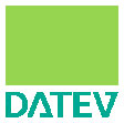 Grünes DATEV-Logo – Softwarepartner für Steuerberatung, Buchhaltung und Digitalisierung